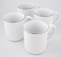 Royal Worcester Classic Platinum Mugs Set of 4 (0.28Ltr / 10oz)