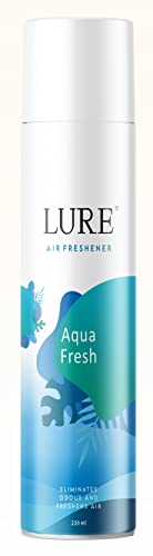 Image of LURE Room Freshener|Aerosol Air Freshener For Home And Office-Aqua Fresh (220Ml Each, Pack Of 4)