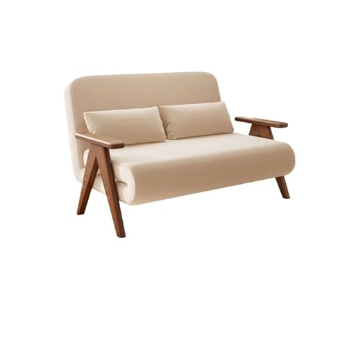 Hhmmei2024-23 Sillón Plegable Sofá de Madera Maciza con Cama Plegable y retráctil Simple, Doble propósito, pequeño e Individual Multifuncional, Ahorra Espacio(XL)