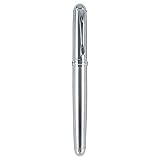 Jinhao Fountain Pen Silver Trim Medium Nib X750 With Gift Box (Stainless Steel)