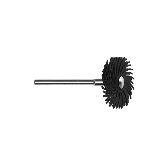 Dedeco Sunburst Radial Bristle Disc – 7/8" TC 4-Ply Mounted – Pink 1000 Grit (Extra-Fine) – Silicon Carbide (S/C) Polymer for Polishing & Finishing – 3/32" – 6/Box