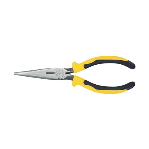 Klein Tools J203-7 Long Nose Side-Cutter Pliers, Induction-Hardened Cutting Knives with Hot-Riveted Joints and Slim Heads, 7-Inch
