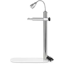 Phoropter Arm Stand, Ophthalmic Phoropter Bracket, with LED Overhead Light, Pillar Height 525mm, Swing Arm Lifting Distance 280-480Mm, for Desktop Vision Testing