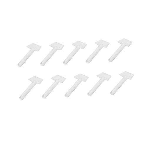 FOMIYES 20pcs Plastic Tube Squeezer for Glue Toothpaste Mini Dispensers Portable Rolling Tool Bathroom Accessory White