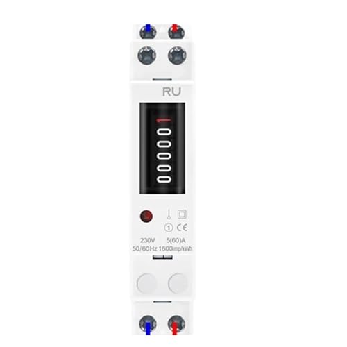 Medidor de consumo de energía monofásico digital DDS660 con LCD para carril DIN de 50Hz