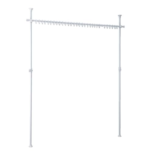 �˂����� �J�[�e�����[�� �n���K�[�|�[�� �V��ݒu �Ԏd�؂� �ȃG�l �����^�b�` �ω׏d8kg �J�[�e�������O�t�� ������ �H��s�v ��t�ȒP (�z���C�g)