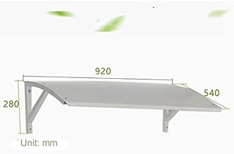 Air Conditioner Outdoor Unit Cover, Water/Windproof AC Unit Cover, Outdoor Canopy Awnings for Rain, Snow and UV Protection Anti-Rust Metal Panel (Color : White, Size : 92x54x28cm)