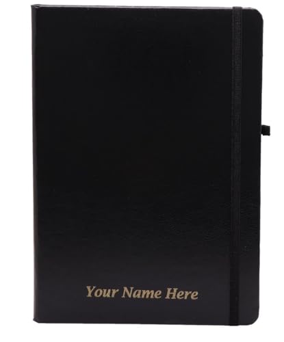 Image of Personalized Premium Metal Pen & Diary Gift Set | Custom Name Engraved A5 Leather Finish Notebook (192 Pages) | Executive Corporate Gift for Employees, Clients, Men & Women | Black (Stylus Pen Set with Dairy)