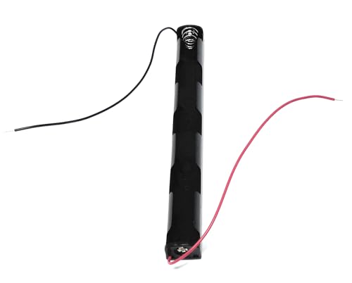 3 x AA Battery Holder Housing, Coil Spring Contact, 15cm Wired Leads