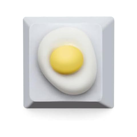 FKZ Fried-Egg Keycap 1pcs,Cute Keyboard Keycaps Custom OEM R4 Profile ESC-Key Keyboard Keycap for Cherry MX Switches Mechanical Gaming Keyboard(1pcs) Cover