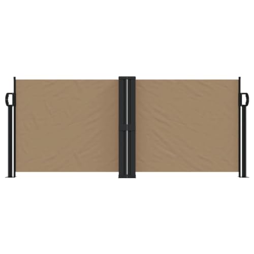 Toldo lateral retráctil gris pardo para evitar miradas de vecinos 4