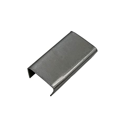 Nvoyajuan Open (Snap-On) Seals For 5/8" Width Steel Strapping Metal Clips For Packaging Banding Strong And Safe(1000Pcs) #TOP2