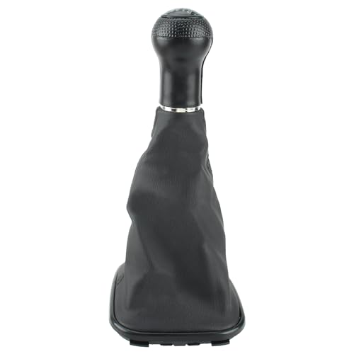 CARBBIA 5 Speed Gear Shift Knob Gaitor Boot Cover Compatible with Volkswagen Jetta Bora MK4 1999-2004 Compatible with Volkswagen Golf GTI/R32/MK4 1999-2005 Shifter Lever Head Stick