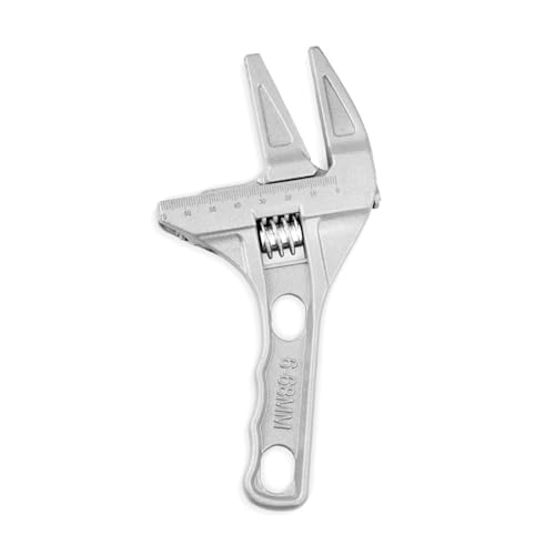 Llave inglesa ajustable para tubo de 6 a 68 mm de ancho, grandes aperturas, mango corto, apertura grande, mandíbula ancha