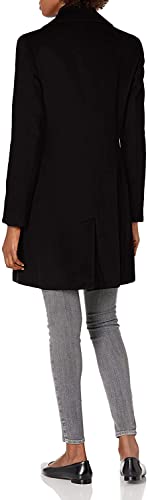 Calvin Klein Women's Classic Cashmere Wool Blend Coat, Black, 8 #TOP1