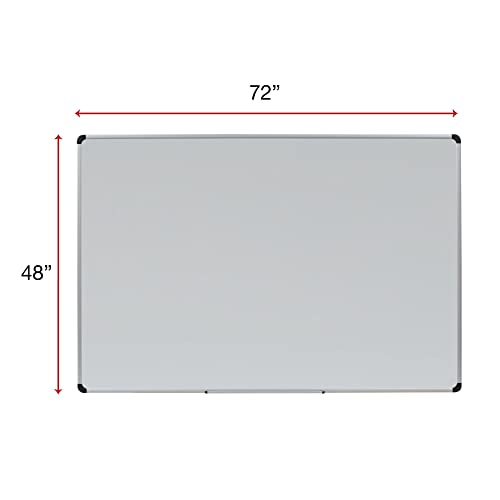 Universal Unv43843 6 Ft. X 4 Ft. Porcelain Magnetic Dry Erase Whiteboard #TOP2