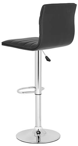 Safavieh Home Collection Arissa Black Taburete de Bar Giratorio Ajustable con Gas de 23.8-29.9 pulgadas miniatura 4