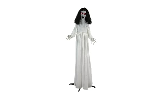 Haunted Hill Farm Life-Size Scary Demon Bride Halloween Animatronic with