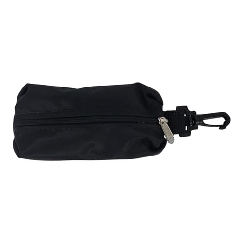 Coin Bag with Snap Hook, YKK Zipper, Holds Lots Of Coins, Earpiece Or USB Flash Drive Made In USA. (Black)2