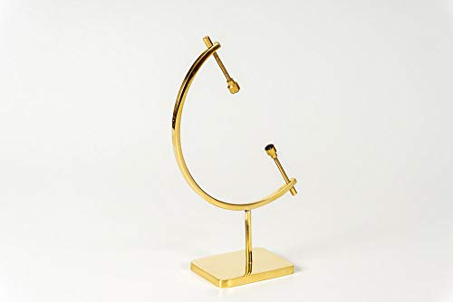 Easels By Amron Mineral, Ornament, Gem, Shell, Coin, Display Stand - Caliper Type Stand (Brass) Au7 #TOP6