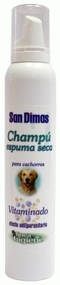 Champú vitaminado en Espuma Seca para Perros Cachorros 200 ml