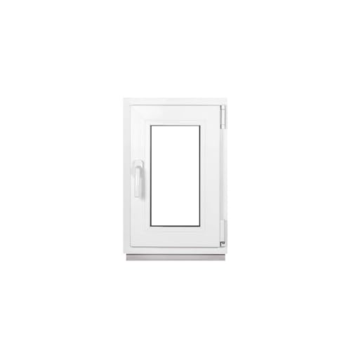 Framex Kellerfenster Kleines Fenster Weiß Breite x Höhe 40 x 60 cm (400 x 600 mm) 2-fach (32 mm) Dreh Kipp DIN Rechts - Premium - Alle Größen