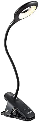TEKLED® Lámpara LED de escritorio con clip, cuello de cisne flexi...