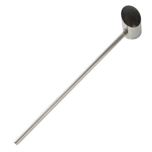 Cotton Candy Scoop, Long Handle Large Caliber Marshmallow Machine Spoon, Stainless Steel Sugar Spoon for Cotton Candy Floss Machine Spare Parts