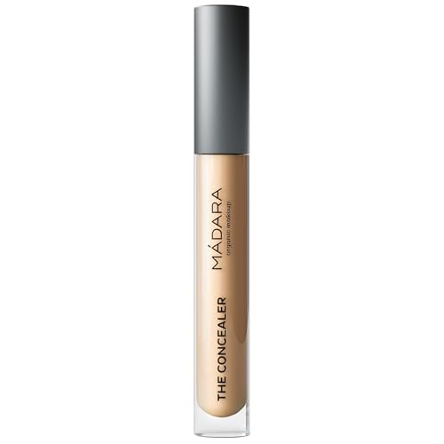 MADARA Under Eye Colour Concealer – Luminous Perfecting Concealer for Dark Circles & blemishes 35 HONEY – 4ml, Dewy finish, Great for contouring, With hyaluronic acid, Vegan, COSMOS Natural Certified