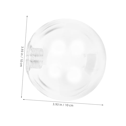 Image of Acrylic Globe Lampshade Replacement Stylish Wall Light Cover for Porch and Patio Durable Design for Ceiling and Post Lighting