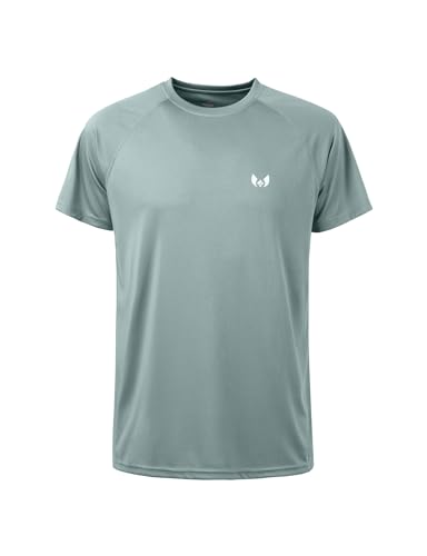 Image of Corna Men's Short Sleeve T-Shirts, Lightweight Men's Workout Shirt, UPF 50+ Sun Protection Athletic Dry Fit Shirts for Men