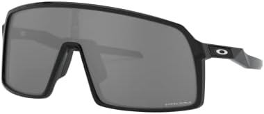 Oakley Men's OO9406 Sutro Rectangular Sunglasses, Polished Black/Prizm Black, 37 mm