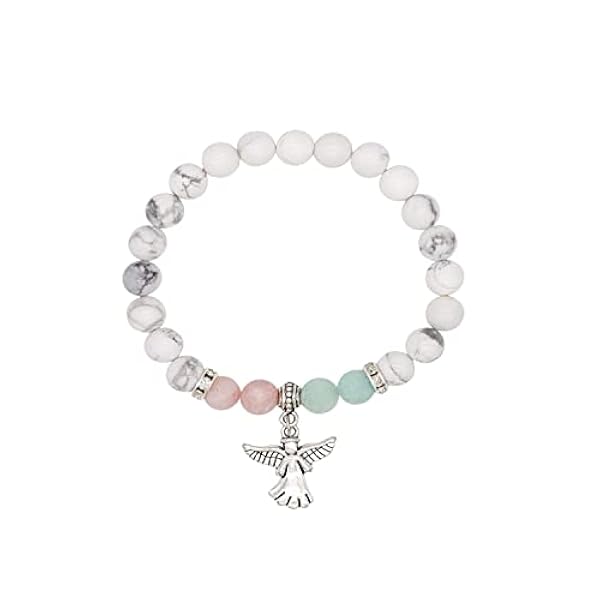 1-2 stuks sympathiegeschenken voor verlies van moeder, vader, baby, huisdier honden, baby voeten beschermengel kralen stretch armband voor moeder, Memorial Guardian Protection Gift, ter nagedachtenis