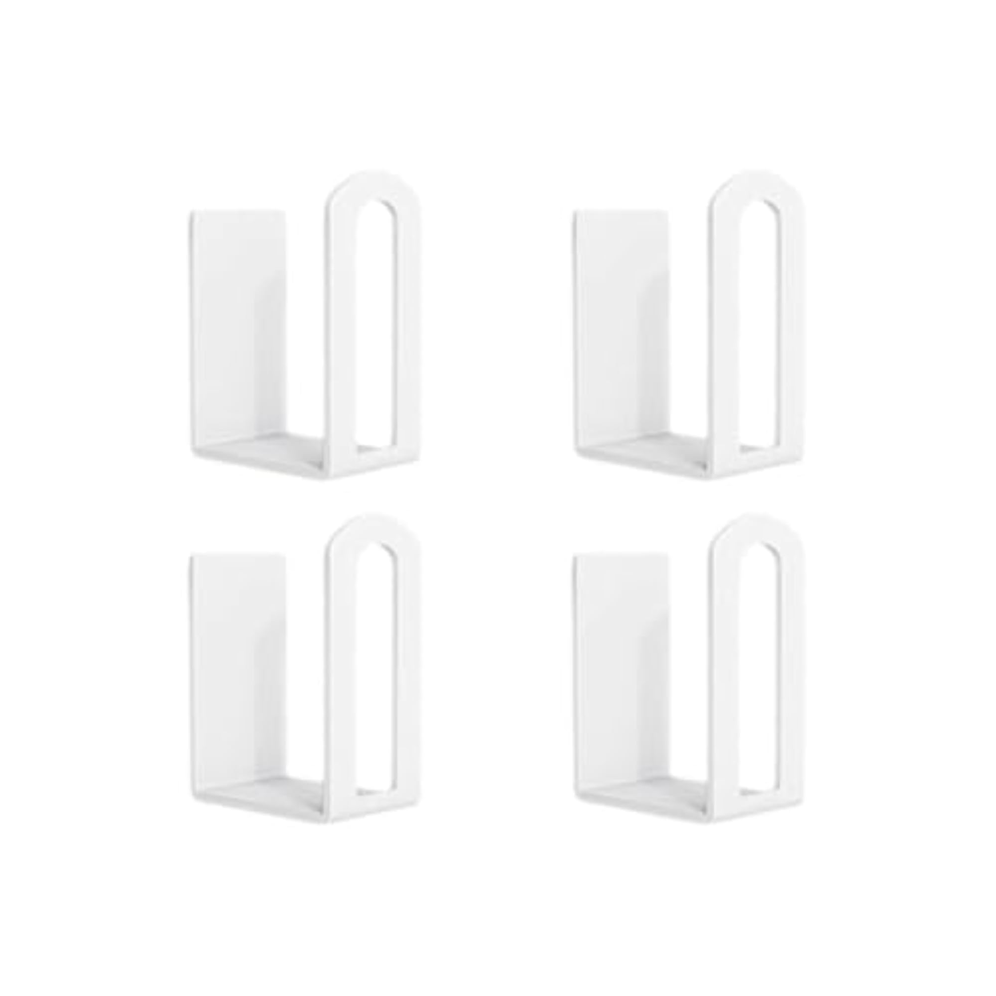 Multifunctional Cutting Board Organizer, White 2 Pairs