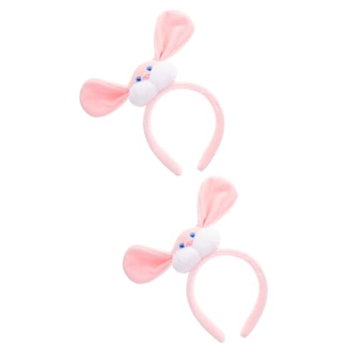 2個 ウサギ ヘッドバンド 女の子 ヘッドバンド ヘッドバンド ラブリー ぬいぐるみ ヘアバンド 動物 ぬいぐるみ パーティー 装飾 ぬいぐるみ ヘッドバンド ヘッドバンド LIFKOME