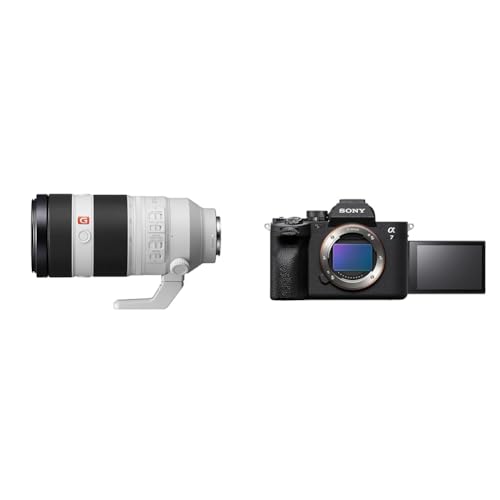 Sony FE 100-400mm f/4.5-5.6 GM OSS - Full-Frame, Super Teleobjetivo Zoom (SEL100400GM), Blanco & Alpha 7 IV - Cámara sin Espejo de fotograma Completo