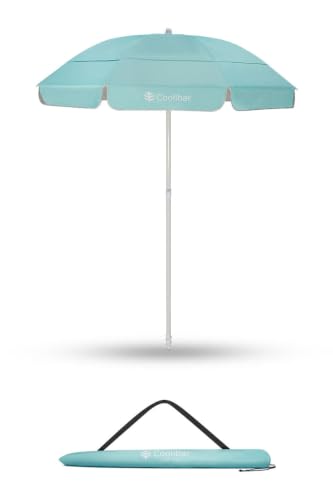 Beach Umbrella - UPF 50+ Sun Protection - Intego in Coolibar Blue