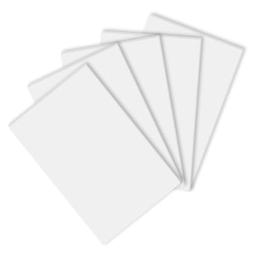 Cozlly 200 * 300 * 5mm Cartón Pluma Blanco, 5pcs Tablero Blanco de Espuma de Pvc, Tablero de Espuma de Poliestireno, Foam Board para Artesanía Enmarcar Arte Exposiciones Presentaciones