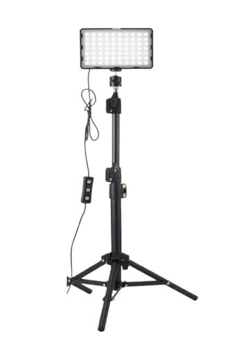 Panel de luz de video para fotografía con trípode estable y cuatro filtros de color en pack de 3
