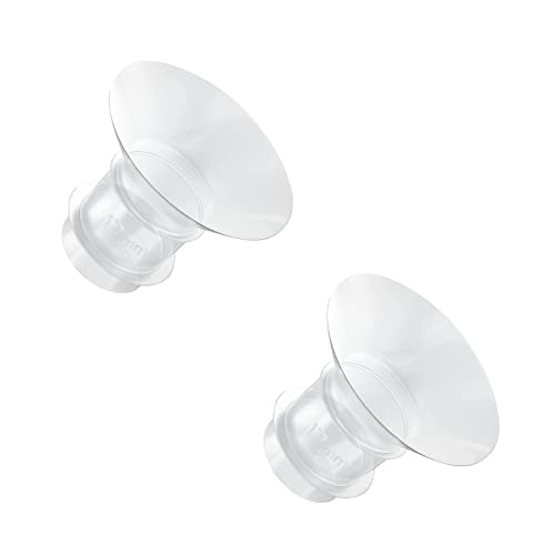 Image of Mayyatt Flange Inserts 17mm Pump Parts, 2 Silicone Inserts Fit 24MM Flange S9 S10 S12 / s9 Pro s12 Pro Wearable Breast Pump Milk Collector Accessories Replacement