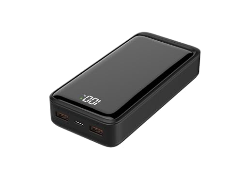 𝐎𝐍𝐘𝐗® Power Bank, 25W 20.000mAh 3 Puertos [2 USB-A + 1 USB-C] Bateria Externa Carga Rapida PD3.0 QC4.0, USB C In/out Compatible con iPhone 16 15 14 13 12 Pro MAX Mini Plus Samsung Xiaomi Huawei