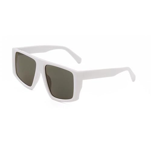 Lunettes de soleil carrées surdimensionnées vintage pour femmes et hommes