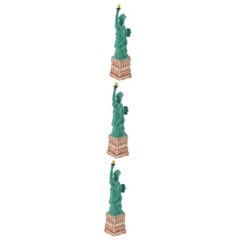MAGICLULU 3 Pièces Statue De La Liberté Ornement Ornement De Maison Ornement en Résine Statue Décorative De La Liberté Artisanat en Résine Disposition De...