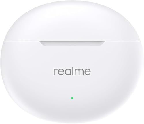 Image of realme Buds T01 Truly Wireless in-Ear Earbuds with AI ENC for Calls, 13mm Dynamic Bass Driver, Upto 28Hrs Battery,88mm Latency,Bluetooth V5.4 & Google Fast Pair (White)