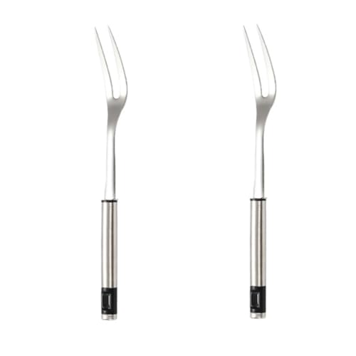 XINGYIYIJIA Professional Barbecue Carving Forks, 2-Piece Set, Stainless Steel with Anti-Slip Grip