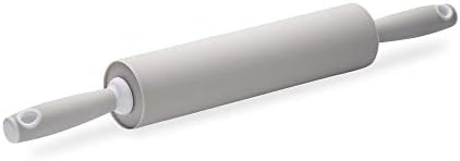 husMait Silicone Rolling Pin - Premium Kitchen Baking Pin for Rolling and Baking - Great for Making Dough, Bread and Pizza