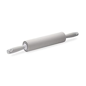 Silicone Rolling Pin – Premium Kitchen Baking Pin for Rolling and Baking – Great for Making Dough, Bread and Pizza