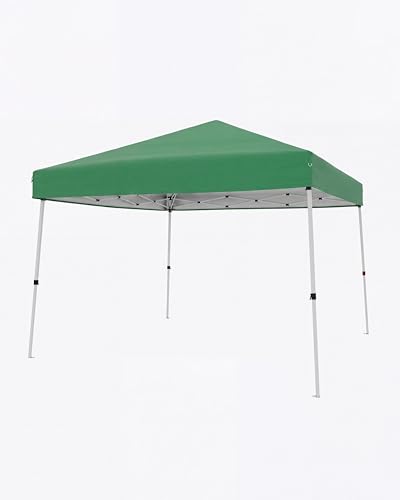 Takywep Heavy Duty Waterproof 3x3m Folding Gazebo, Adjustable Outdoor Canopy Tent with Slant Legs, Mesh Walls & Carry Bag, Portable Patio Event Shelter (Green)
