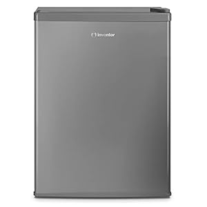 Inventor Mini Fridge 65L, Silver, Ideal for kitchen, the Bedroom or Office And Dorms, Quiet Running and Compact in Size…