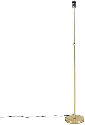 Qazqa QAZQA - Modern Vintage Adjustable Gold/Brass Floor Lamp - Parte | Bedroom | Kitchen - Metal Elongated - E27 Suitable for LED - Max. 1 x 60 Watt